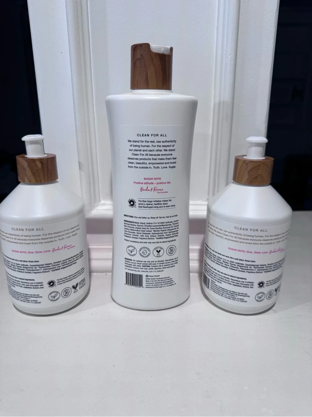 Raw Sugar Moisture Loving Body Wash - Watermelon + Fresh Mint (White)